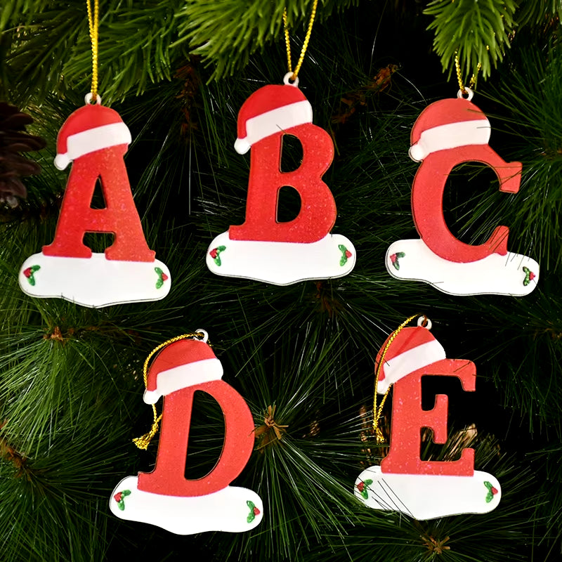 Christmas Acrylic Letter Pendant 2024 Merry Cristmas Decoration for Home Xmas Tree Hanging Ornaments Navidad Natal New Year 2025