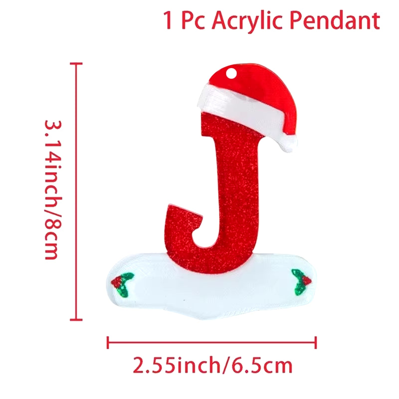 Christmas Acrylic Letter Pendant 2024 Merry Cristmas Decoration for Home Xmas Tree Hanging Ornaments Navidad Natal New Year 2025