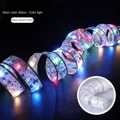 Fairy Light Christmas Decoration for Home 2024 Christmas Tree Ornaments Decor 2024 String LED Noel Happy New Year Noel 2025 Xmas