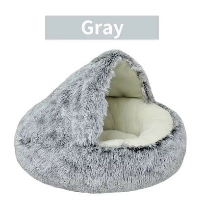 Nest Cat Bed round Cat Cushion Cat House 2 in 1 Winter Plush Pet Warm Cats Basket Pet Sleep Bag Kitten Nest Kennel for Small Dog Cats