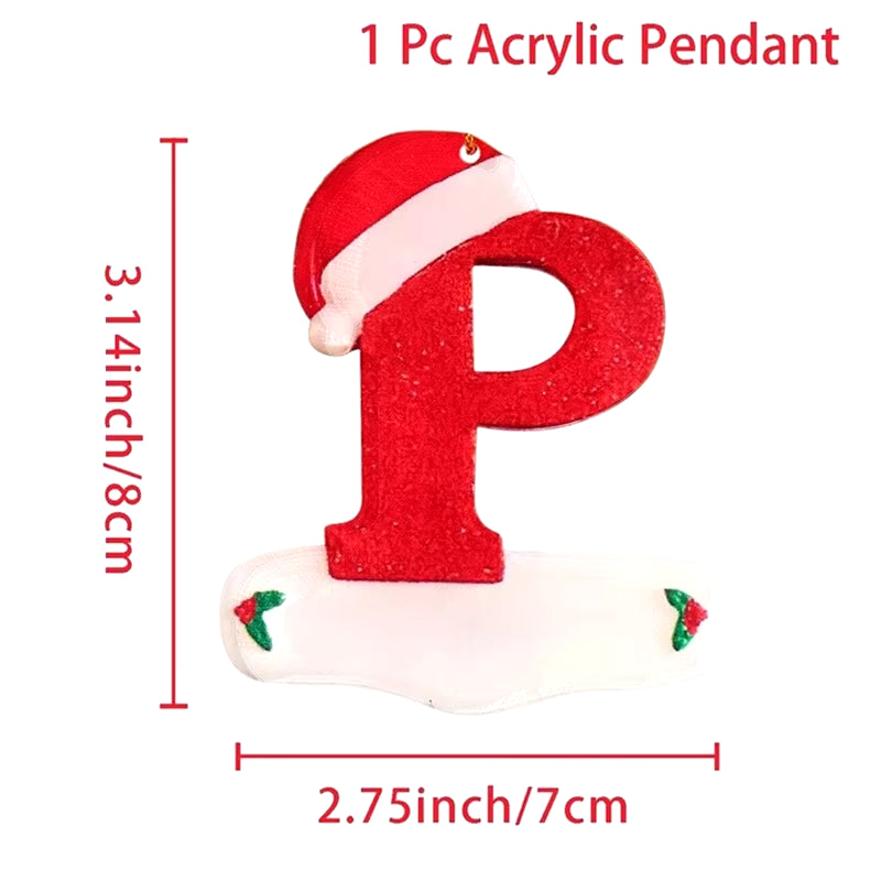 Christmas Acrylic Letter Pendant 2024 Merry Cristmas Decoration for Home Xmas Tree Hanging Ornaments Navidad Natal New Year 2025