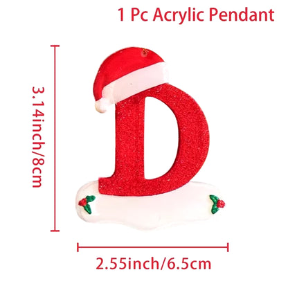 Christmas Acrylic Letter Pendant 2024 Merry Cristmas Decoration for Home Xmas Tree Hanging Ornaments Navidad Natal New Year 2025