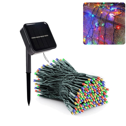 300LED Solar String Light Fairy Outdoor Garden Waterproof Lamp 2024 Christmas Garland Xmas Holiday Party Home Decoration