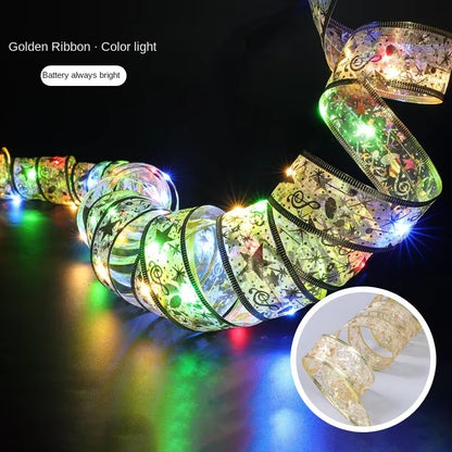 Fairy Light Christmas Decoration for Home 2024 Christmas Tree Ornaments Decor 2024 String LED Noel Happy New Year Noel 2025 Xmas